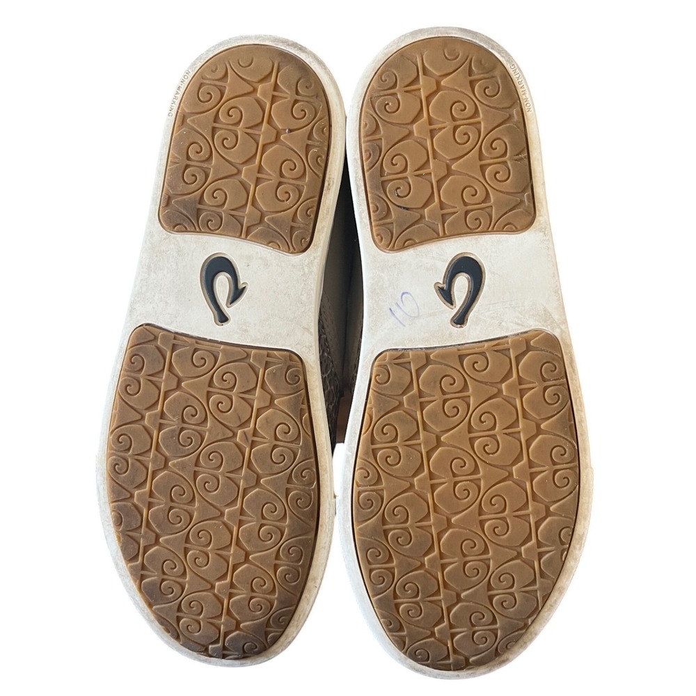 Oluka Womens Slip On Sneakers Tan Leopard Print Mesh Comfort Casual Shoes Sz 7 - Picture 12 of 14